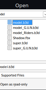 The model should now appear in the "Field".