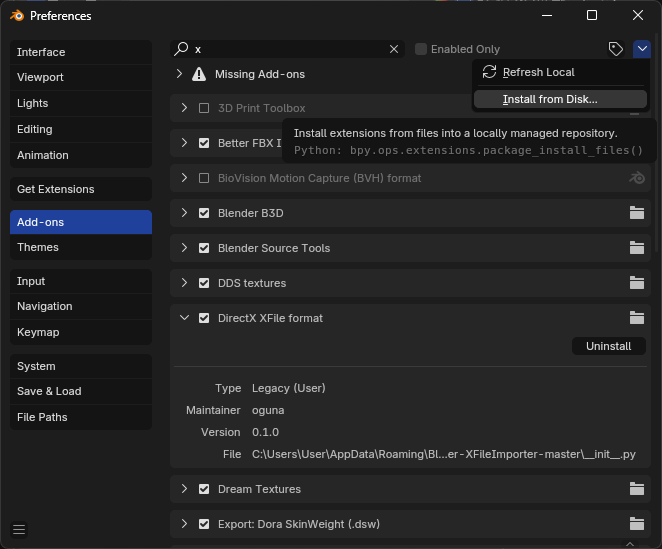 where to find the addon thing