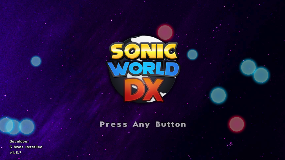 Bubbles on the Title Screen
